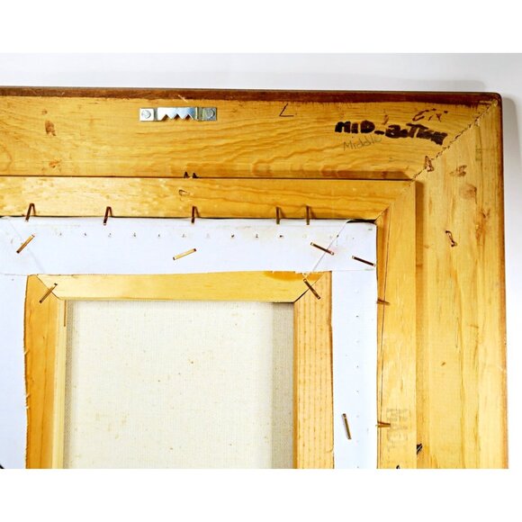 Robert Cox Signed 14x15" Framed Oil Painting Floral Still Life in Pink Vase - Picture 10 of 10